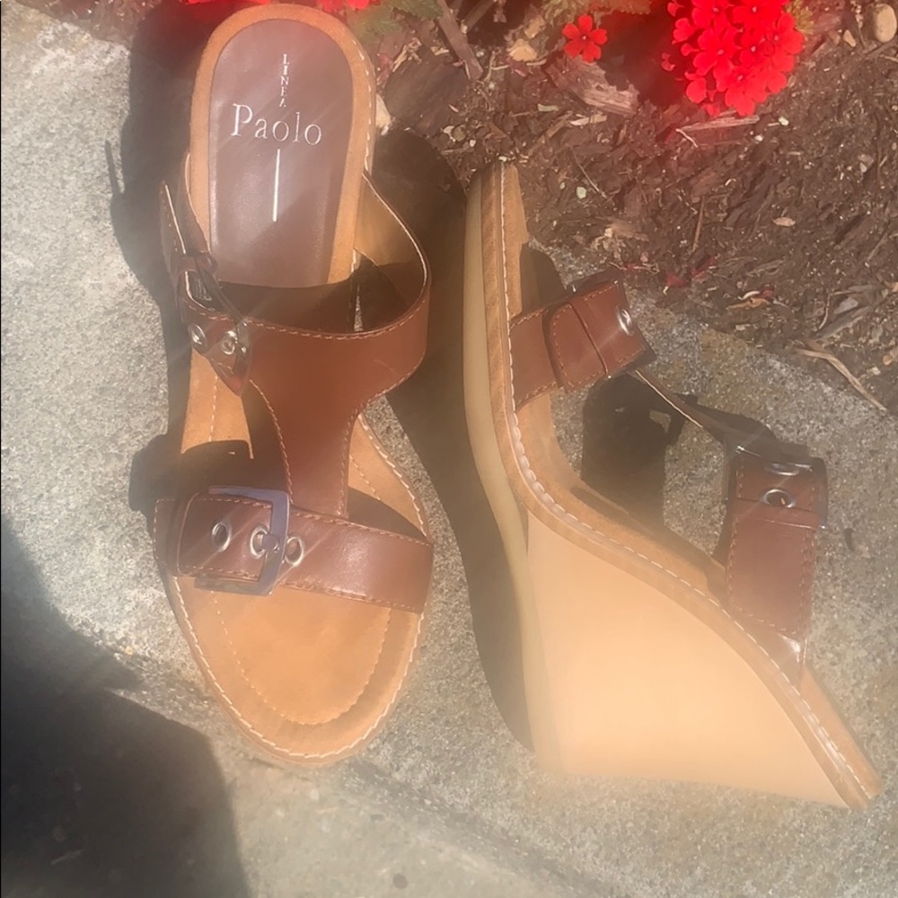 BROWN STRAPPY SANDAL LINEA PAOLO